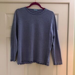 J. McLaughlin Striped Long Sleeve Top